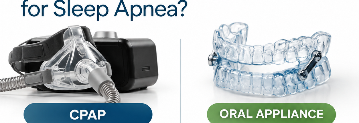 CPAP vs. Oral Appliance Therapy for obstructive sleep apnea treatment at Comprehensive Sleep Care Center
